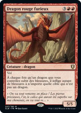 Dragon rouge furieux - Commander Légendes : la bataille de la Porte de Baldur