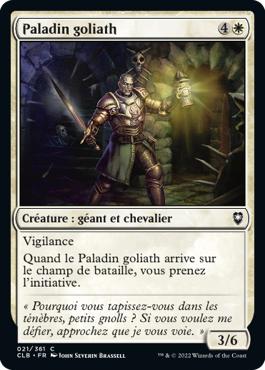 Paladin goliath - Commander Légendes : la bataille de la Porte de Baldur