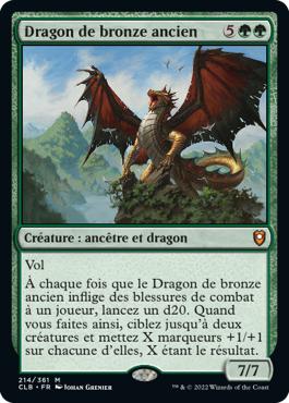 Dragon de bronze ancien - Commander Légendes : la bataille de la Porte de Baldur