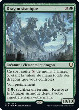 Dragon sismique - Commander Légendes : la bataille de la Porte de Baldur