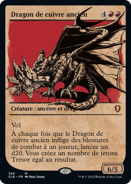Dragon de cuivre ancien - Commander Légendes : la bataille de la Porte de Baldur