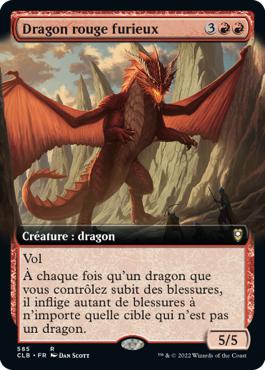 Dragon rouge furieux - Commander Légendes : la bataille de la Porte de Baldur
