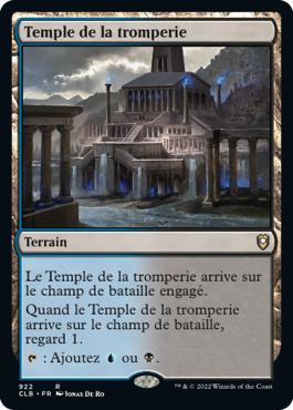 Temple de la tromperie - Commander Légendes : la bataille de la Porte de Baldur