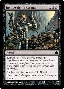 Justice de l'incarmal - Magic: The Gathering-Commander