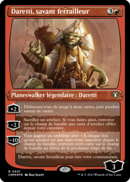 Daretti, savant ferrailleur - Commander Masters