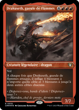 Drakuseth, gueule de flammes - Commander Masters