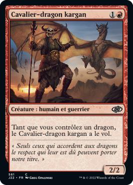 Cavalier-dragon kargan - Jumpstart 2022